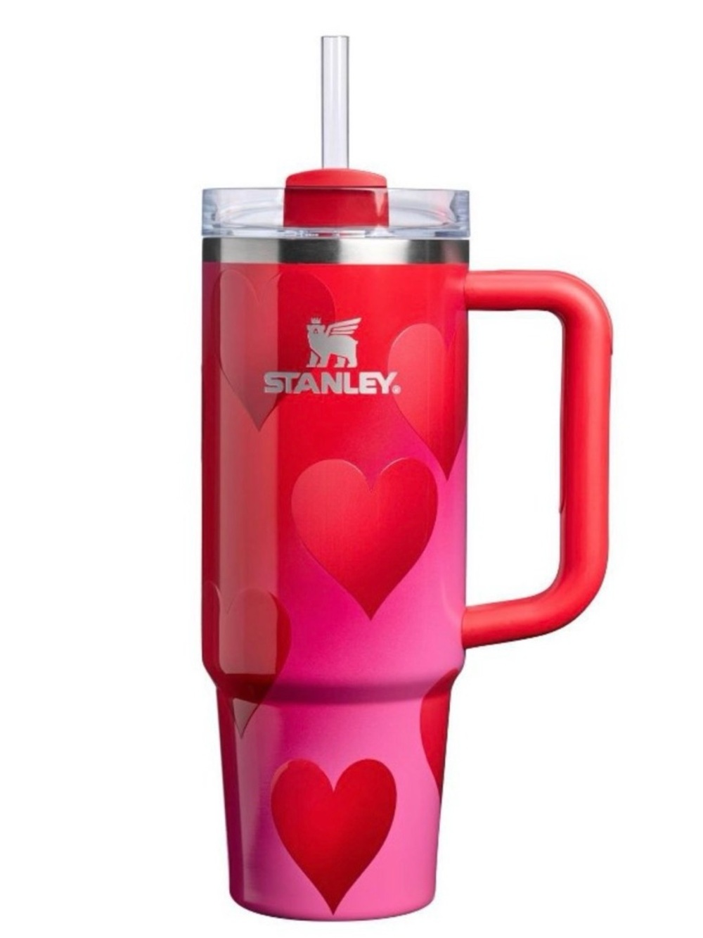 Stanley Quencher H2.0 Tumbler 30 oz Rouge Heart Gradient limited edition